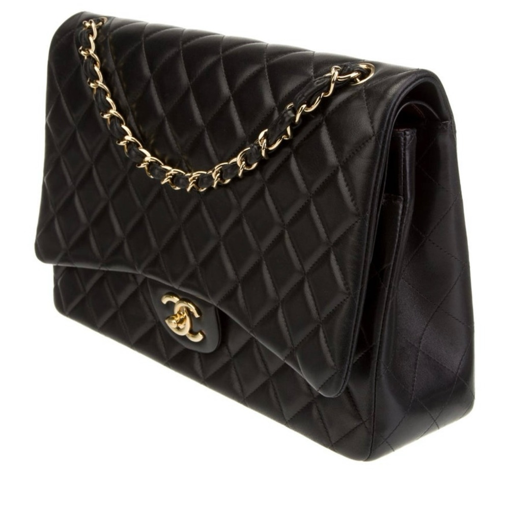 Authantic CHANEL Chanel Classic Maxi Double Flap Bag - Picture 3 of 16